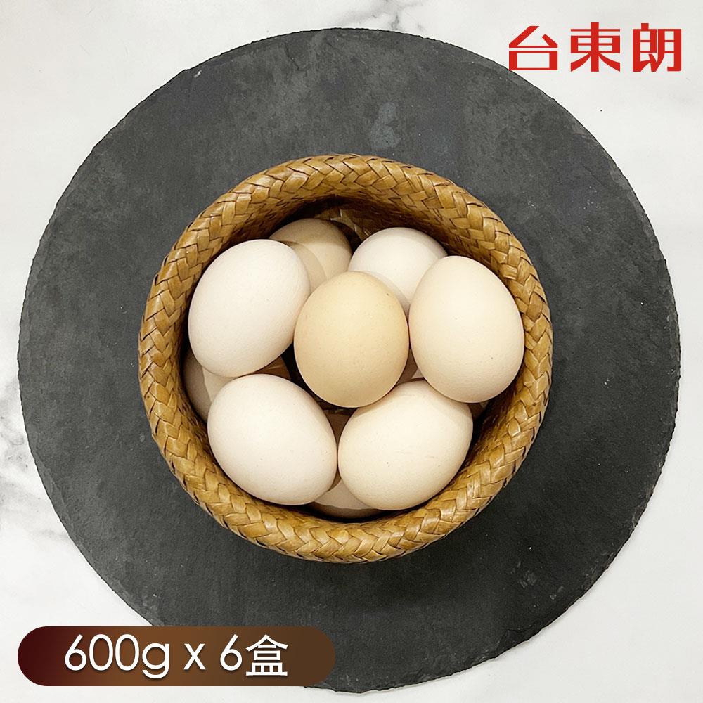 【億統農場】台東朗嚴選-有機土雞蛋600g+-30g(10顆)*6