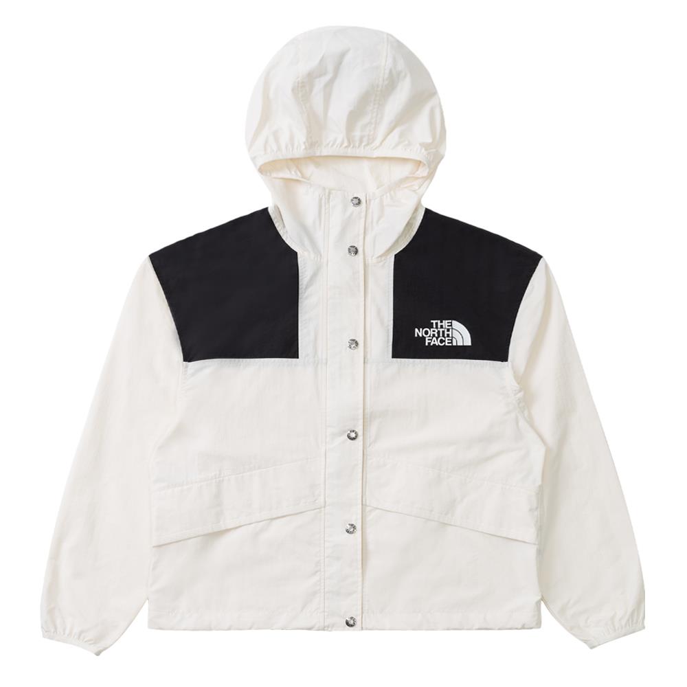 The north face hot sale white windbreaker