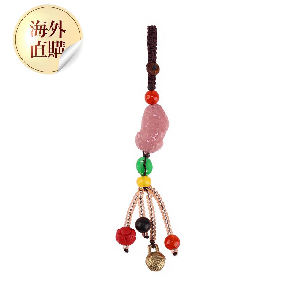 火行能量粉瑪瑙貔貅吊飾（限海外直購）Stone pendant