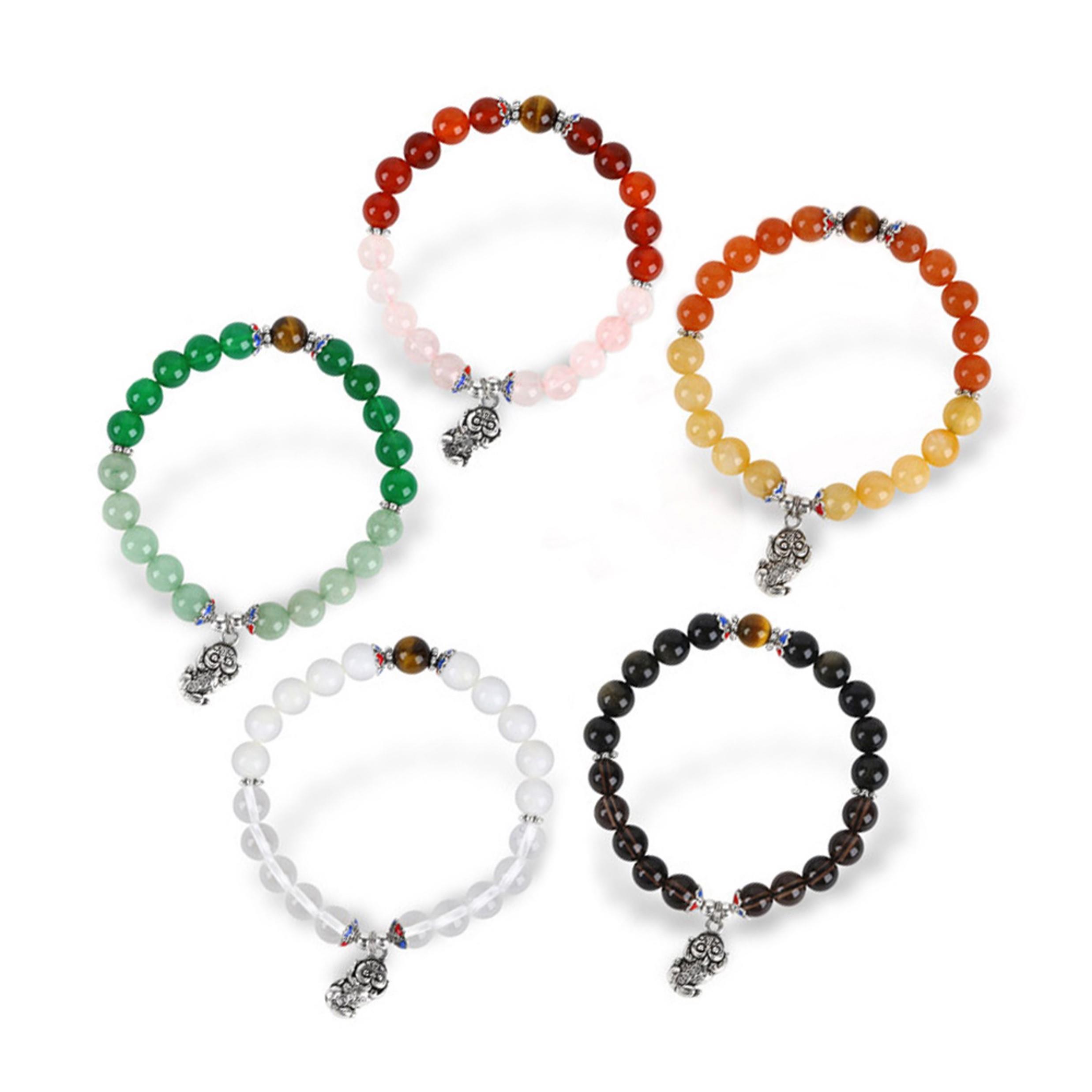 五行虎眼貔貅手鍊(女款)(5色任選)（限海外直購）Bracelet