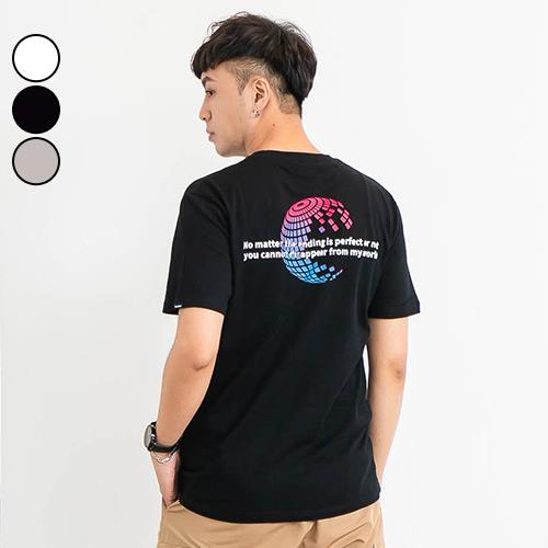 男短T恤  MIT美式WORLD印花彩色地球短袖上衣(3色) 現+預【NW621062】