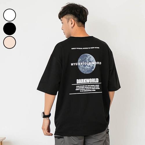 男短T恤 MIT地球EARTH落肩潮流短袖上衣(3色) 現+預【NW621087】