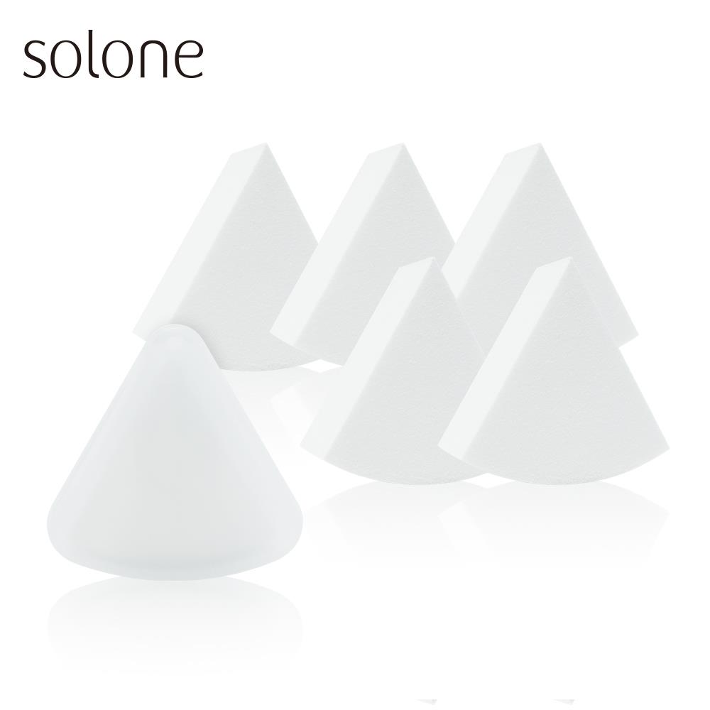 Solone 面面俱到上妝粉撲 (扇形6入)