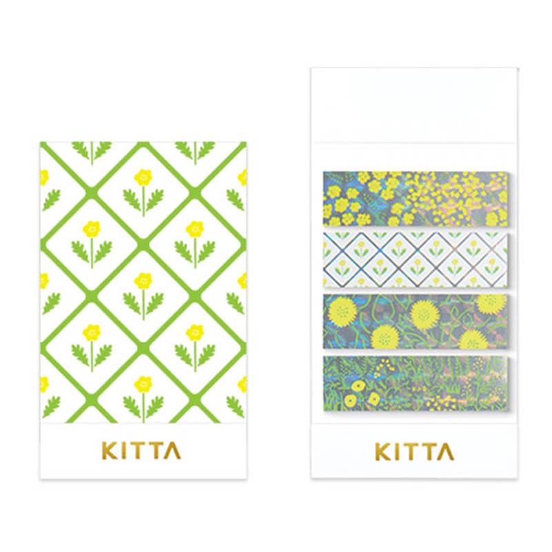 KING JIM KITTA隨身攜帶和紙膠帶-玻璃紙 花 (KITP004)