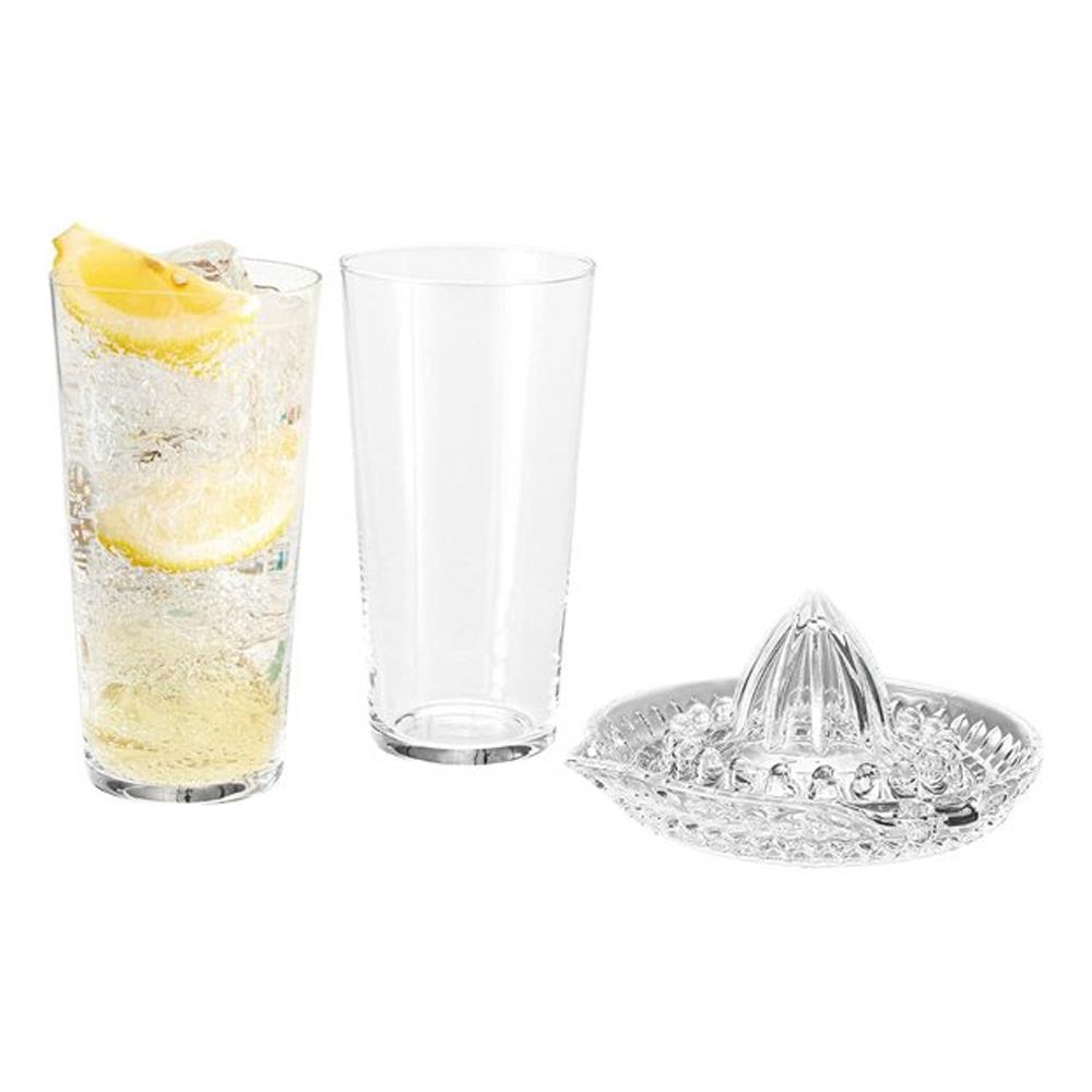 日本製玻璃榨汁器&對杯組