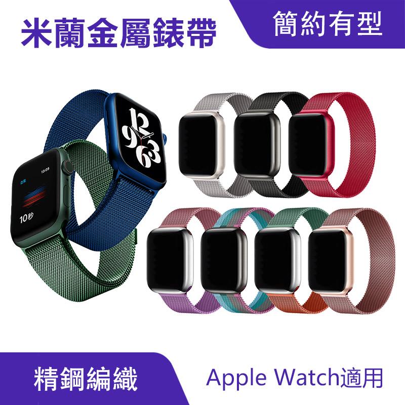 米蘭金屬錶帶 適用蘋果手錶 41mm 45mm｜原機配色、316L不鏽鋼