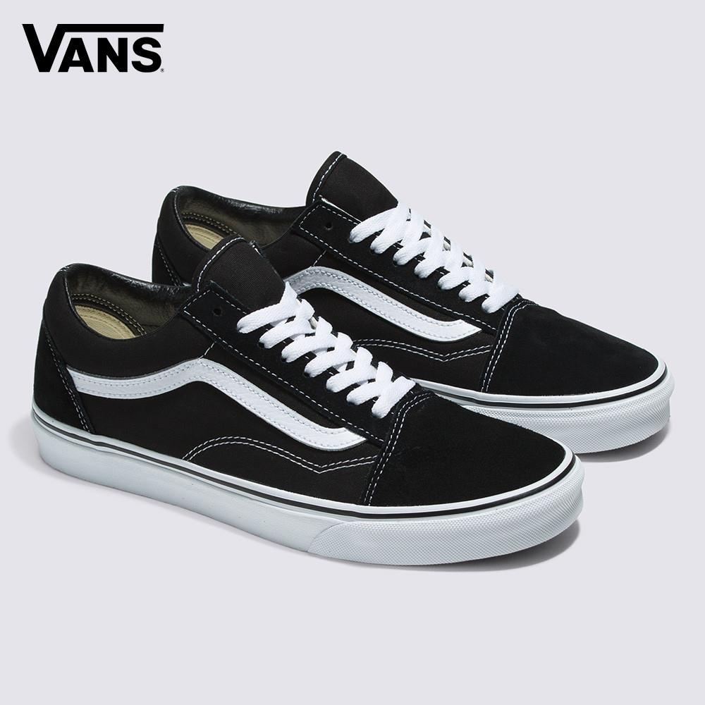 Vans Old Skool 男女款黑白色滑板鞋