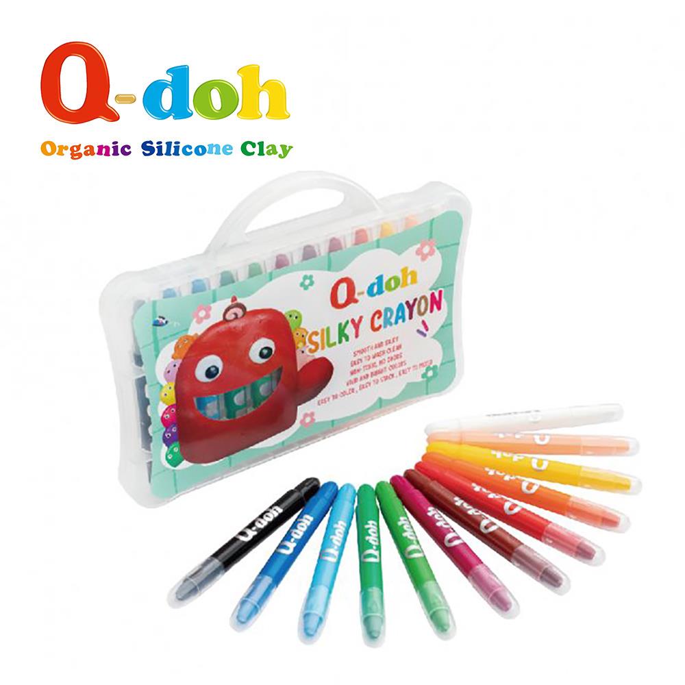 【Q-doh】絲滑蠟筆silky crayon 12色