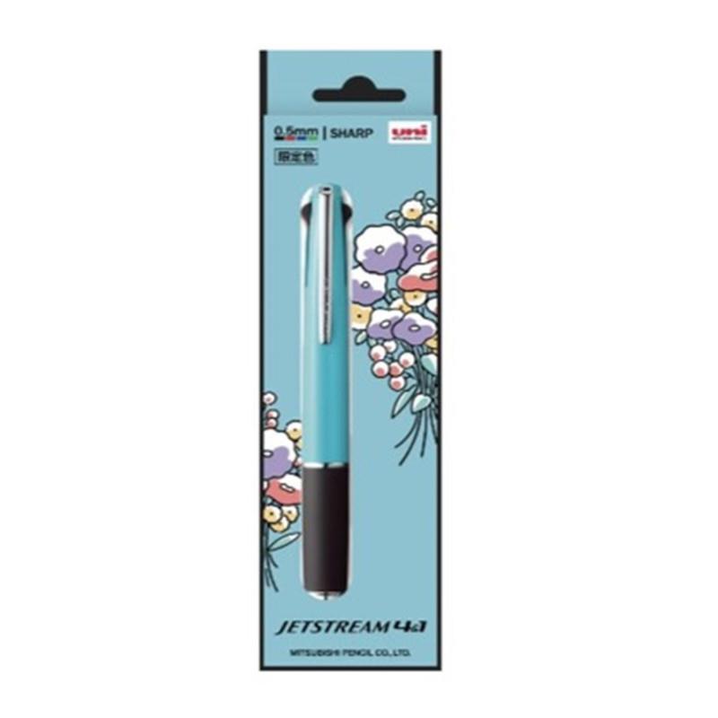 (限量)(日貨)三菱Uni JETSTREAM 限定花語系列 4&1多機能筆0.5(MSXE5-1000 )-綠松石桿