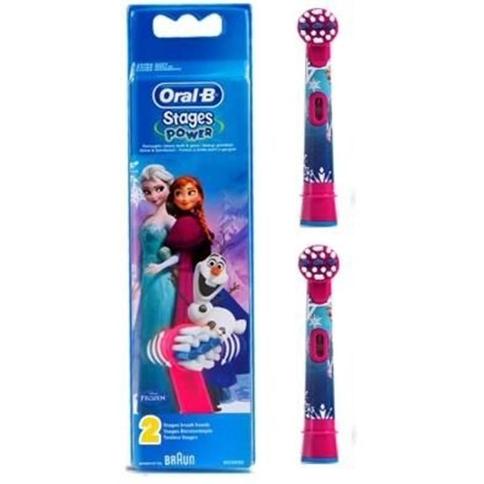 【Oral-B 歐樂B】兒童電動牙刷刷頭2入-冰雪奇緣
