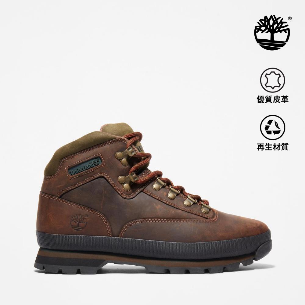 Timberland 男款棕色Euro Hiker中筒健行鞋|95100214