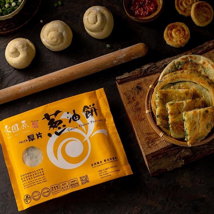 【禾圃原】厚片蔥油餅(450g±5%/包/共3入)