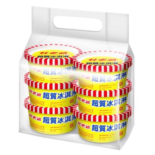 【冷凍店取－杜老爺】超質杯裝冰淇淋—香草(６６ｇＸ６杯／袋)