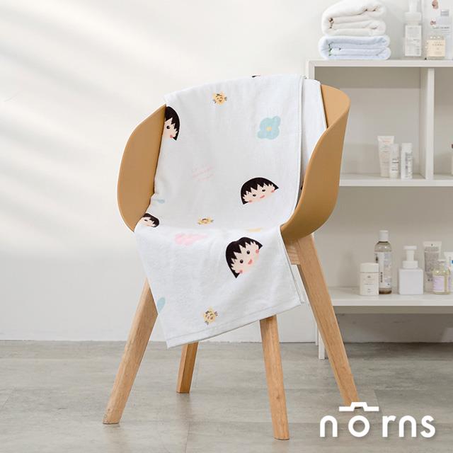 櫻桃小丸子100%長絨棉浴巾- Norns Original Design Goods 正版授權 100%純棉浴巾 70x140cm毛巾