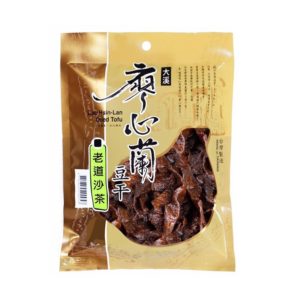 【【大溪廖心蘭】】老道豆干－沙茶(１１０ｇ／包)