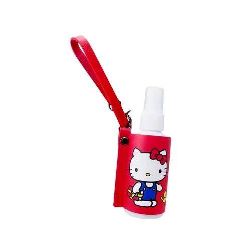 (限量)三麗鷗SANRIO KITTY分裝噴瓶-皮套+噴瓶組/隨身噴瓶收納組-紅色皮套/60ml