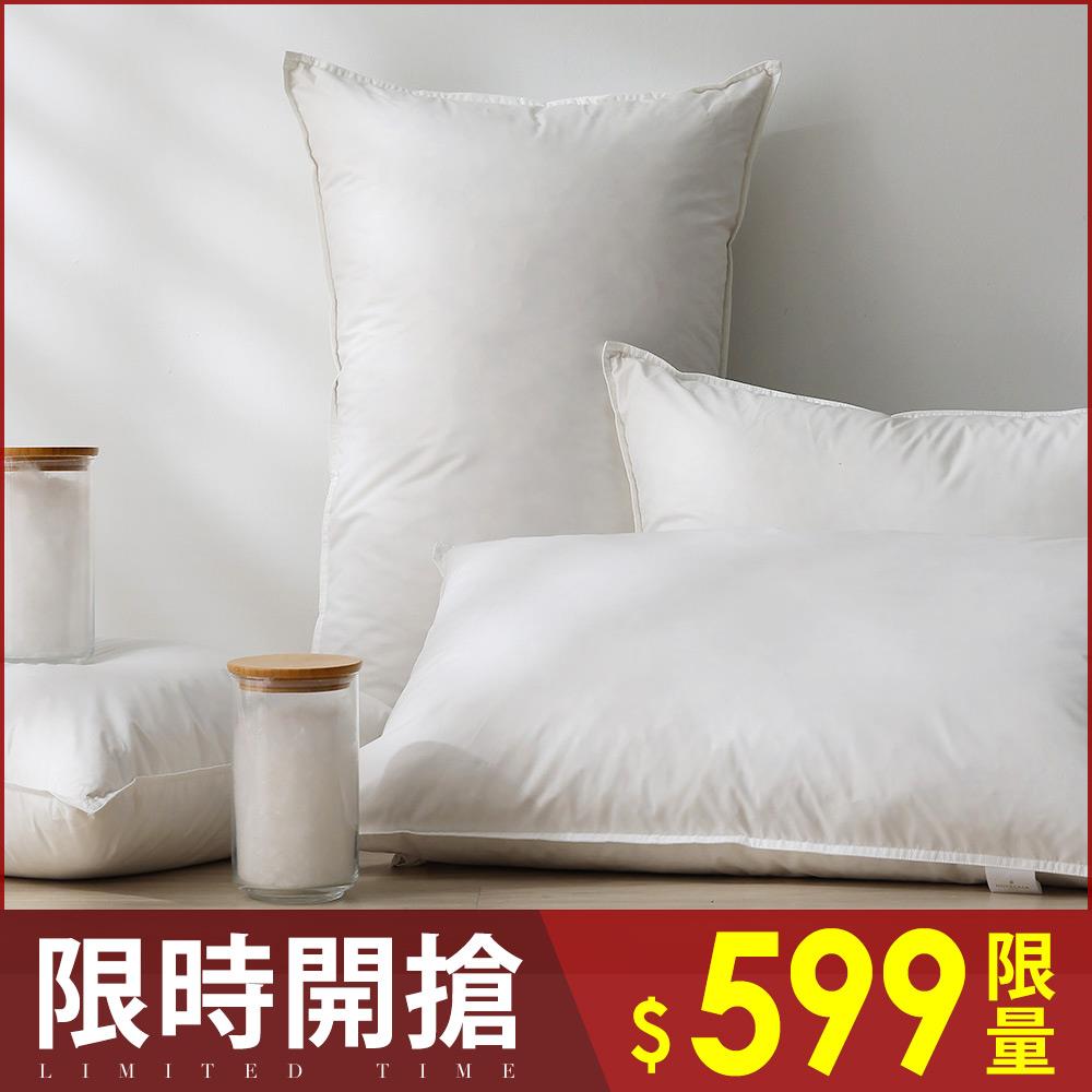 【限時下殺】一入組 / 30/70法國飯店級羽絨枕 / HOYACASA