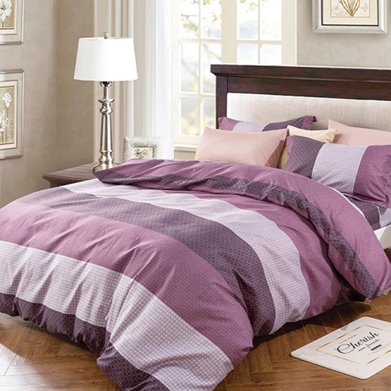 (無被套)新絲柔棉系列-三件式床包枕套組 / 魅力城