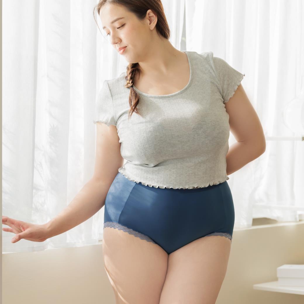 【現貨出清】XXL-XXXL 橙夏氣泡・中腰涼感牛奶肌內褲  #21302