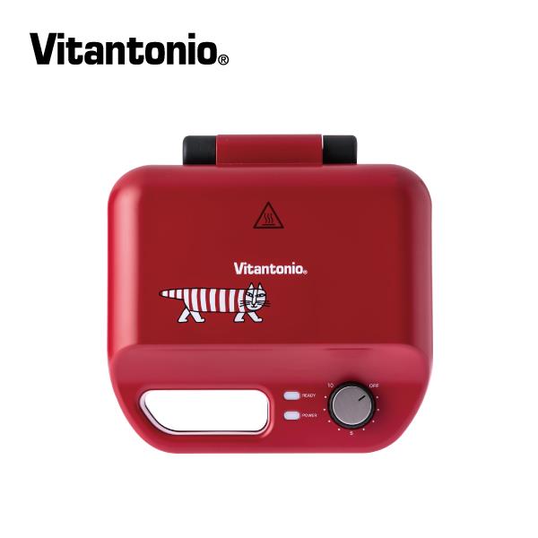 【Ｖｉｔａｎｔｏｎｉｏ】多功能計時鬆餅機(ＶＷＨ－５０Ｂ－ＬＳ熱情紅貓咪)