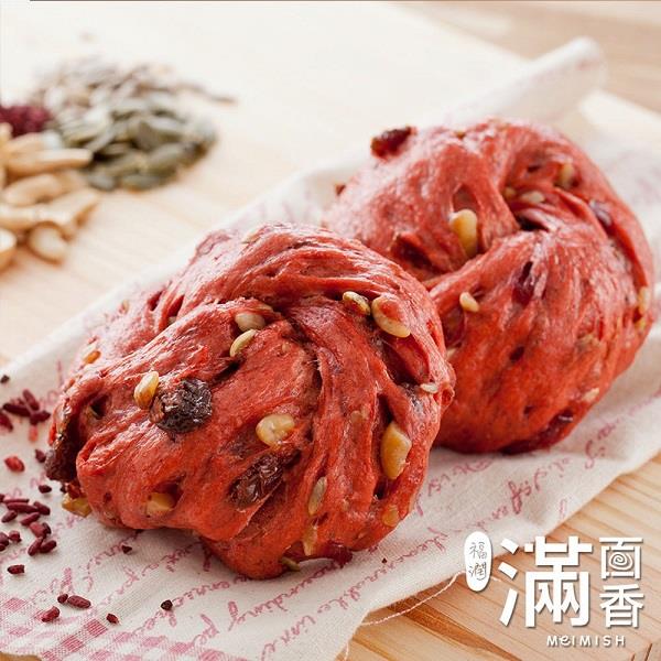 【冷凍店取－滿面香】紅曲蔓香手工饅頭(４００Ｇ)