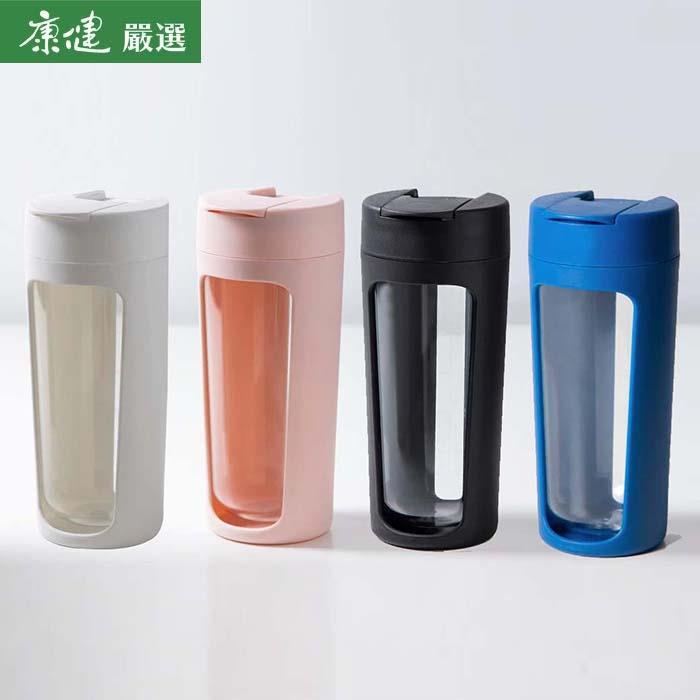 無矽膠墊圈 零死角不卡垢【S+PURE】純粹運動環保杯（海洋藍 / 象牙白 / 星曜黑 / 櫻花粉）