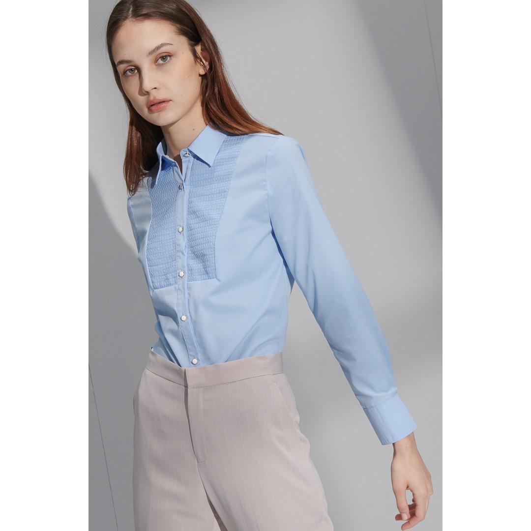 SST&C女裝 天空藍禮服拼接襯衫 | 7562204010 (outlet)
