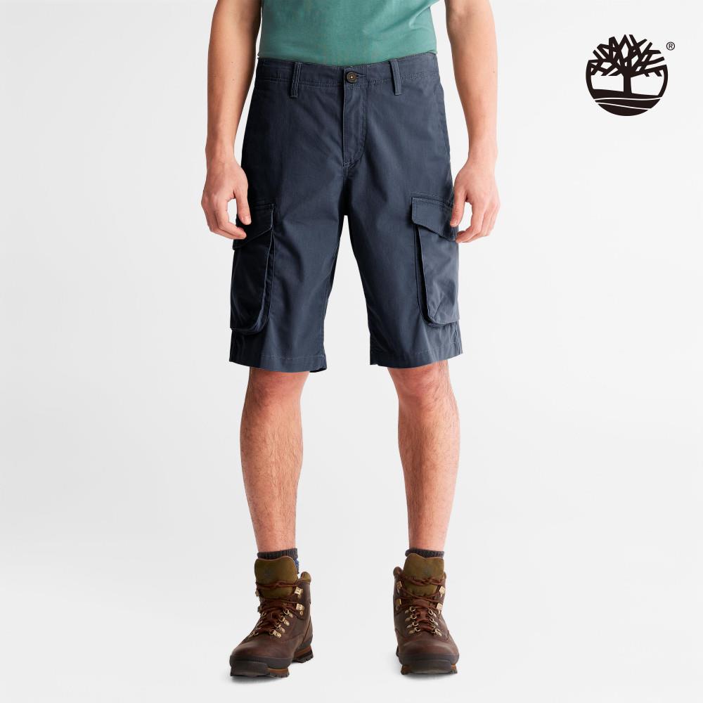 Timberland 男款深寶石藍休閒工裝短褲|A2C5A433