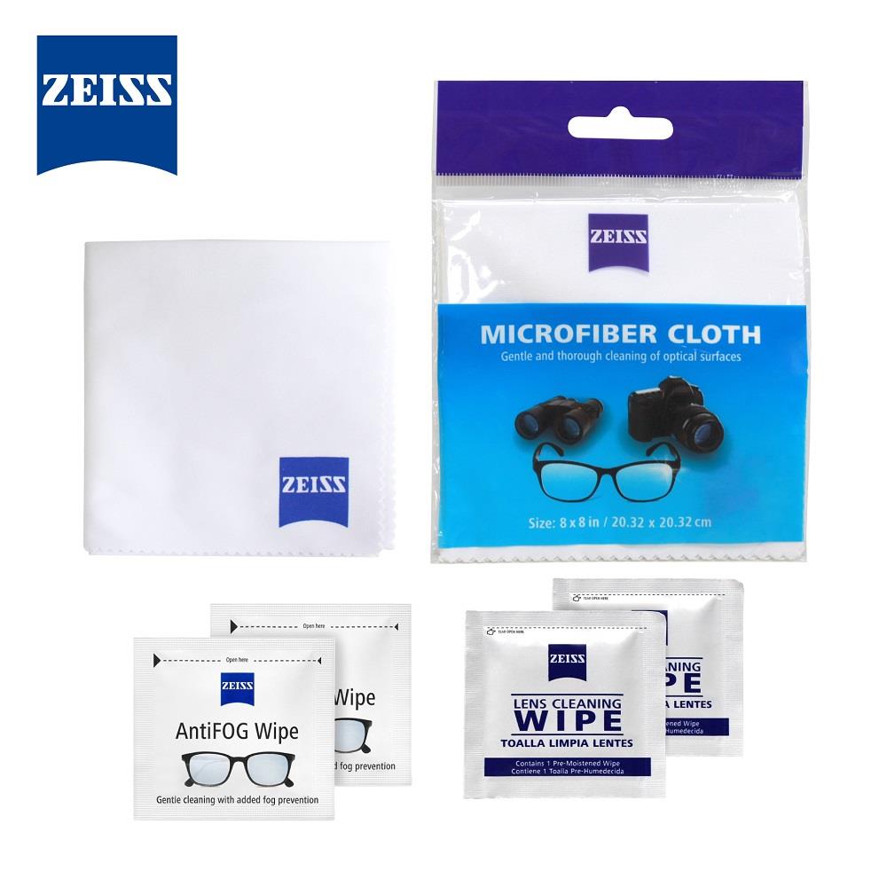 ZEISS 蔡司 超細纖維拭鏡布(小) Microfiber Cleaning Cloth (20x20cm) +防霧10入+去污10入