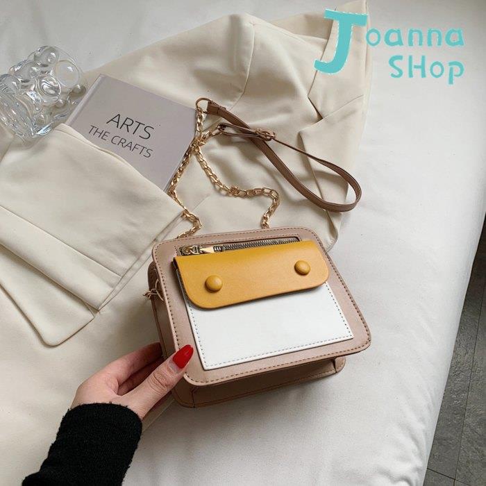 清新LOVE拼接百搭逛街斜背包2-Joanna Shop