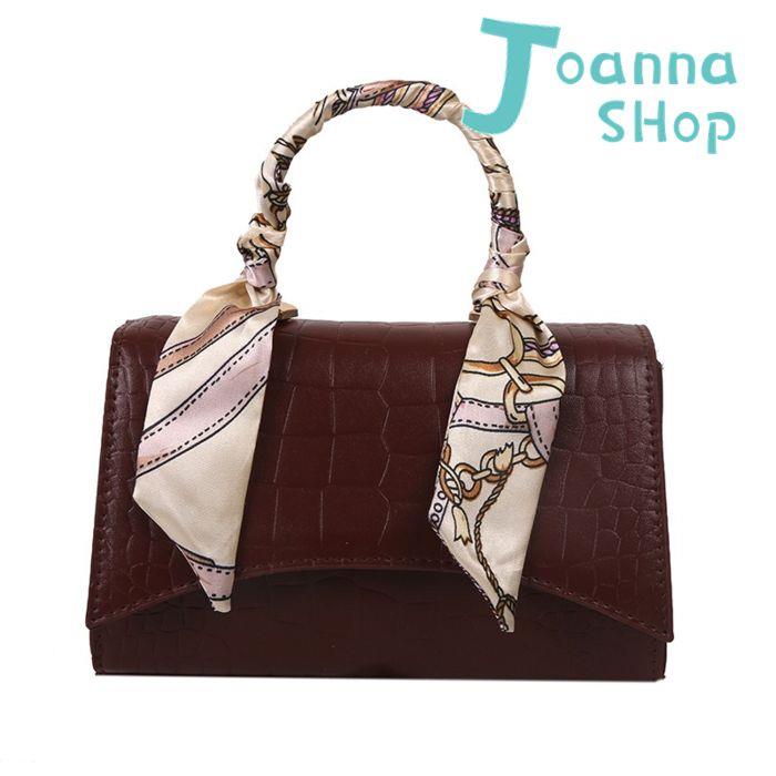 石紋藝術蝴蝶結隨心所欲手提斜背包1-Joanna Shop
