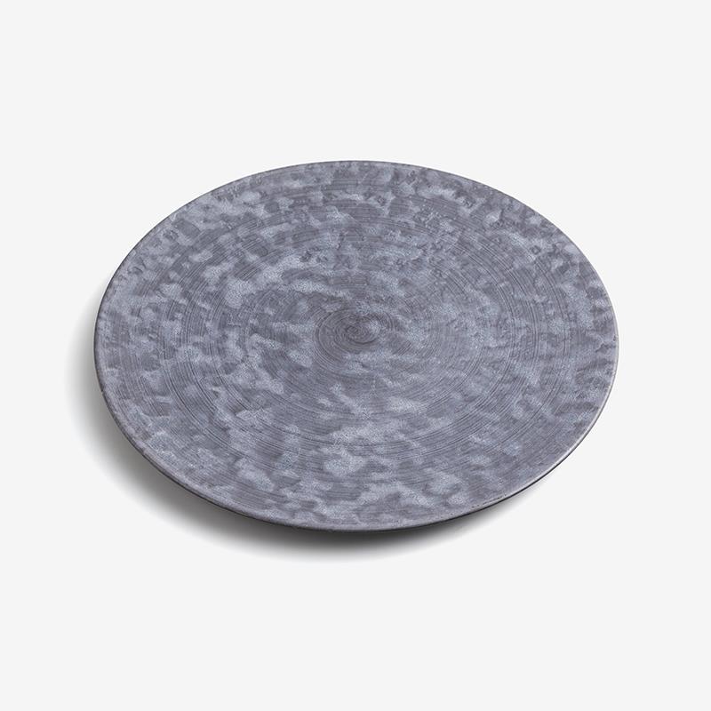 WAGA 日式褐金 24.5cm 陶瓷平盤｜銅釉｜單品