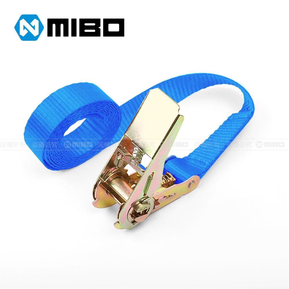 【福利品】貨物綑綁帶 拉緊器 綑綁帶 布猴 捆綁帶 機車固定繩 固定綁帶 2.5cmX150cm 藍《非新品》