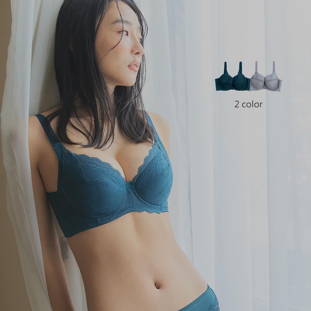 Elegant優雅孔雀防外擴提托W型軟鋼圈內衣-綠VC維娜552369