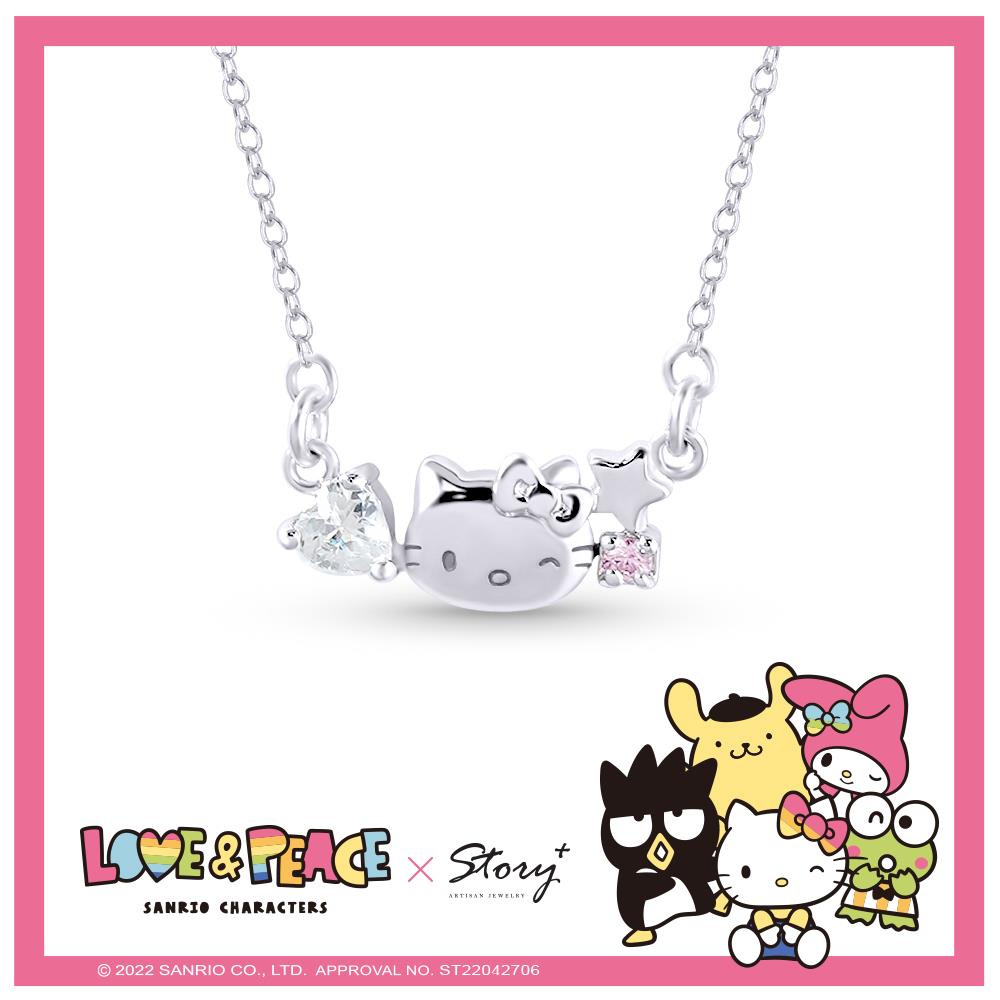 Love&Peace系列-Hello Kitty凱蒂貓純銀項鍊