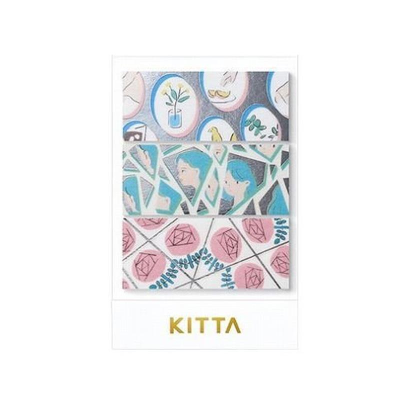 【KING JIM】KITTA隨身攜帶和紙膠帶 Wide 銀箔 鏡子