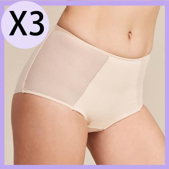 【Khoo】白白褲無痕高腰膚x3(抑菌防護異味.護墊掰掰)XS-2XL