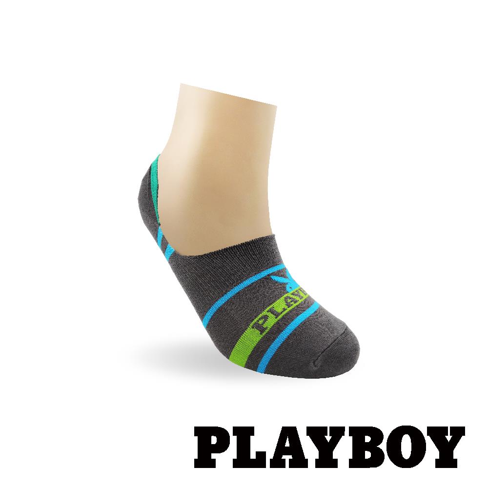 【襪款任選4雙$395 、9雙$750】 PLAYBOY 細針隱形男襪-灰色(BX1117)
