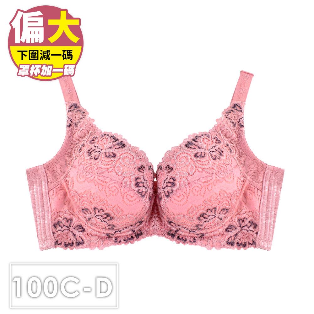 AYI內衣 大尺碼手捧胸5全罩調整機能款(100C&100D/粉色)