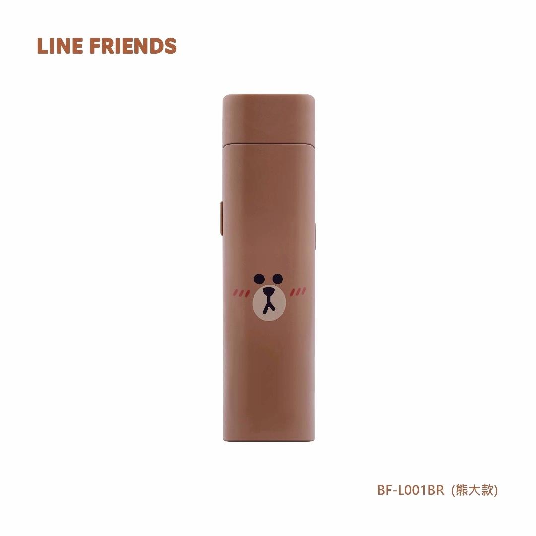 (限定款)Brown & Friends創意多功能手電筒LED檯燈(USB充電)-熊大(棕色)(尺寸:約4x4x14.5cm)