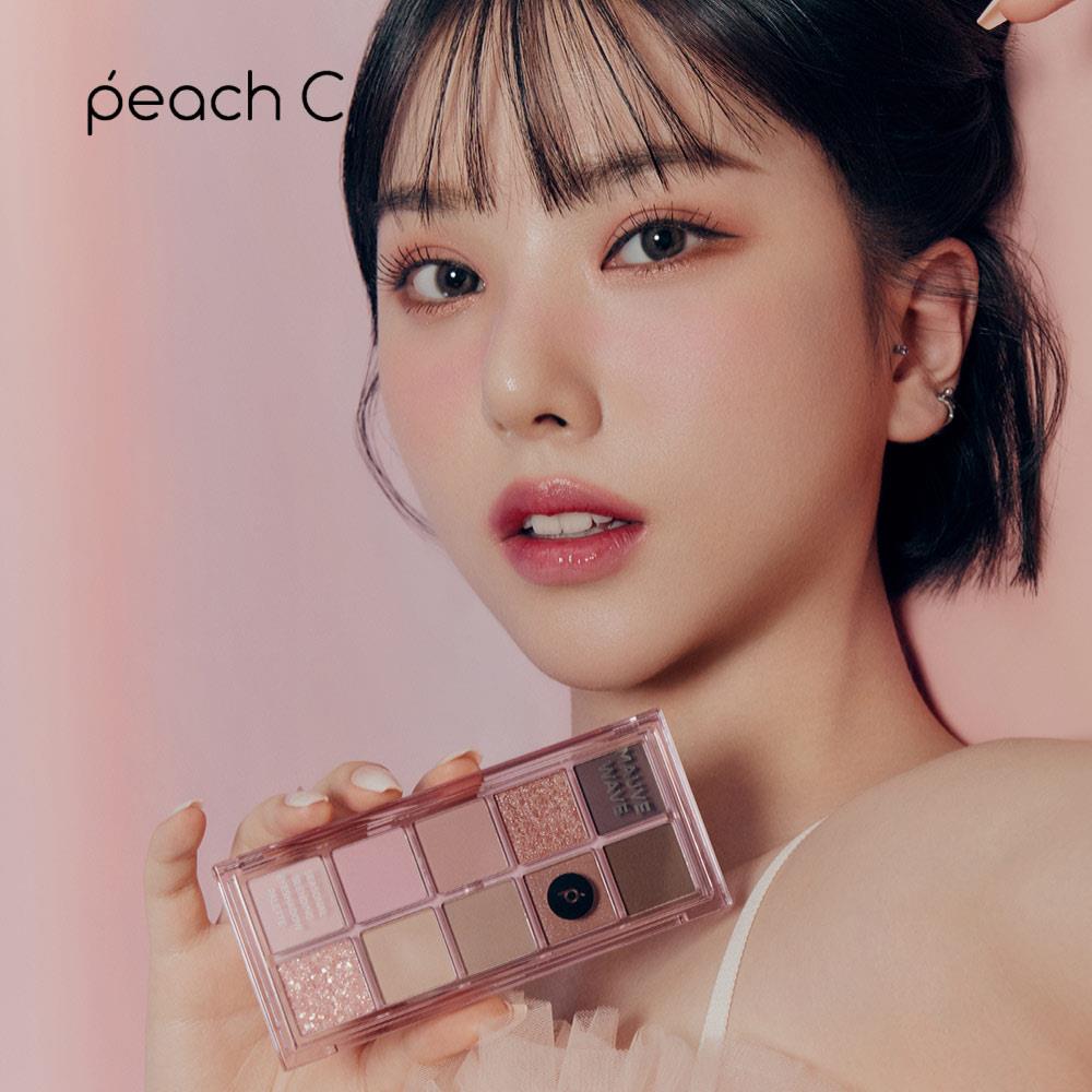 【優惠下殺】Peach c 溫柔星光十色眼影盤：舒服淺色溫柔系，從低調到精緻奢華，輕抹淡妝典雅，疊擦濃厚不失優雅！