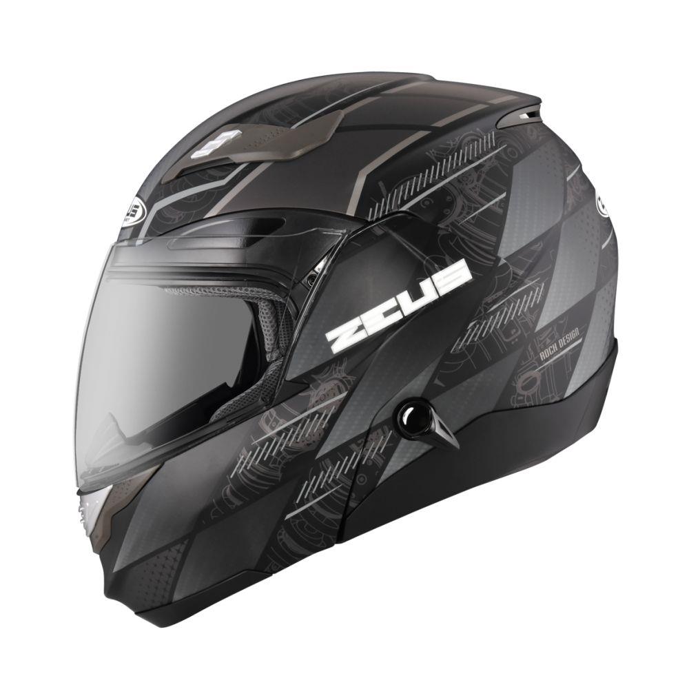 【新品訂購】ZEUS 3100 YY10 消光黑灰 可掀式安全帽 可樂帽 汽水帽 (內藏墨鏡)【新品訂購非現貨/急用者下單前請先詢問lLINE客服】