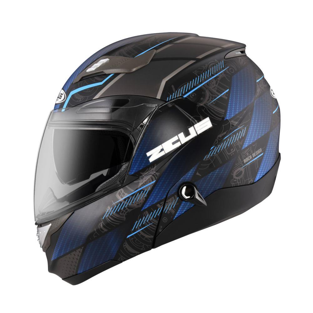 【新品訂購】ZEUS 3100 YY10 消光黑藍 可掀式安全帽 可樂帽 汽水帽 (內藏墨鏡)【新品訂購非現貨/急用者下單前請先詢問lLINE客服】