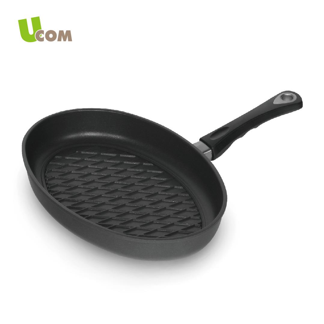 UCOM 德國黑魔法菱紋烤盤24cm