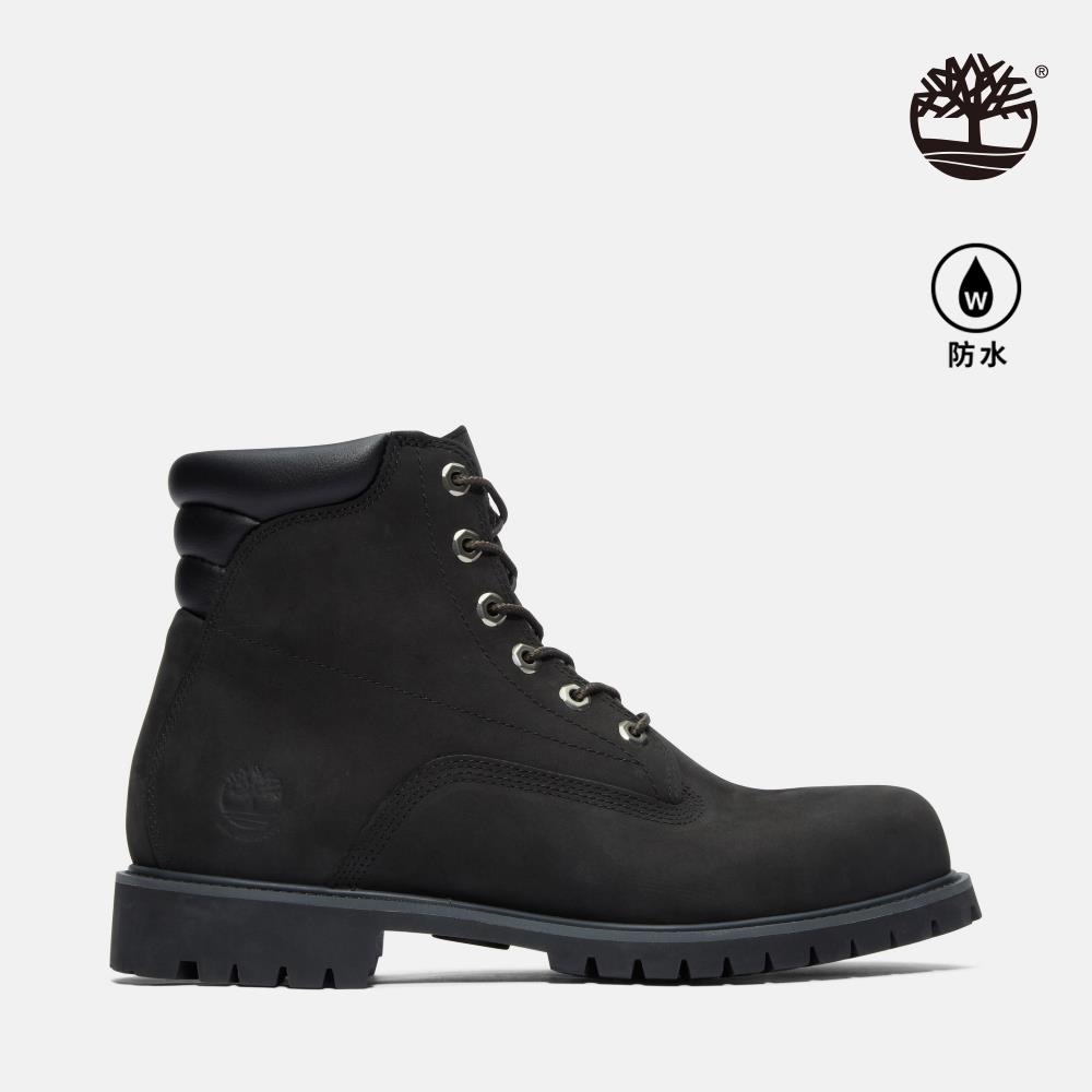 Timberland 男款黑色防水六吋靴|6939R001