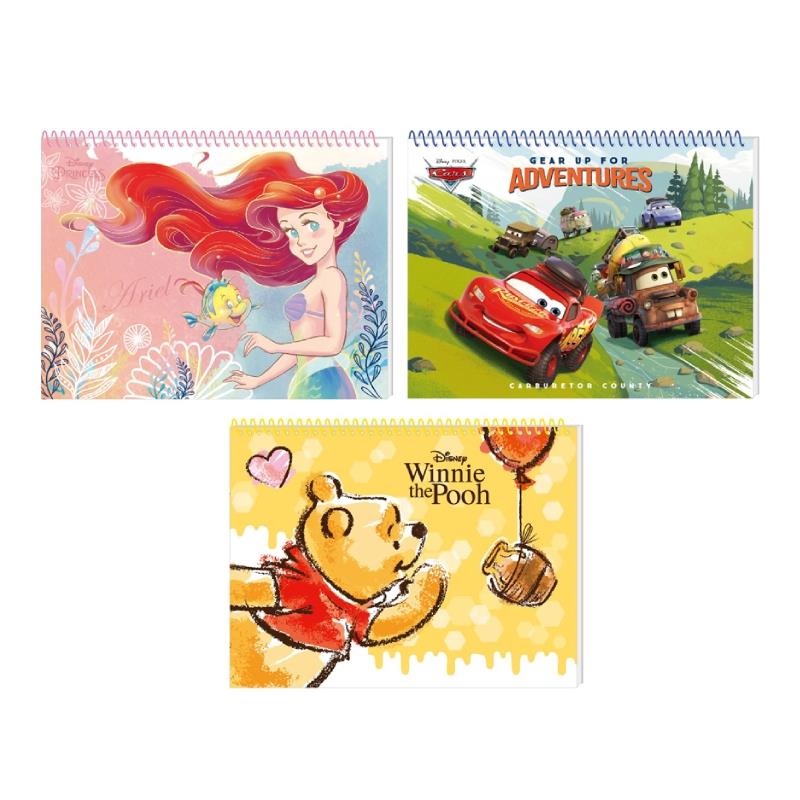 迪士尼Disney  剪貼畫冊13K-(小熊維尼/小美人魚/閃電麥坤)