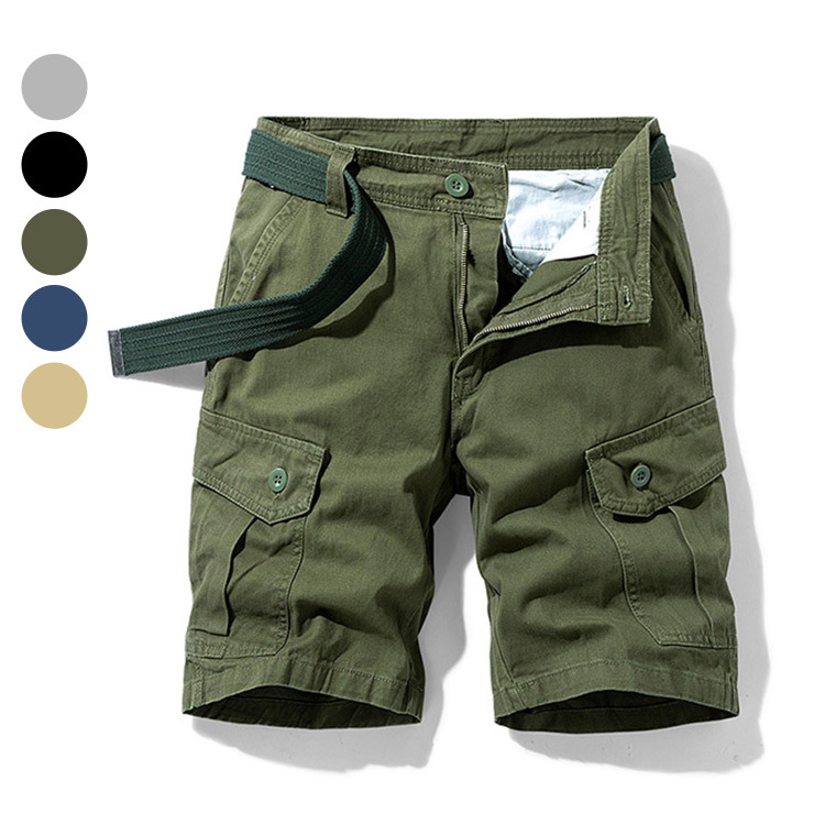工裝短褲 美式風格水洗多口袋工作短褲五分褲(5色) 現 預【NZ712019】
