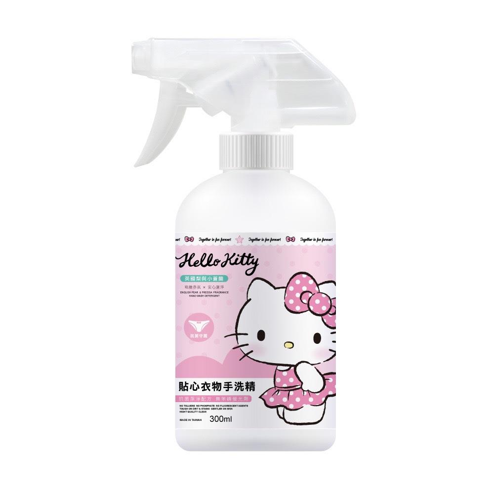 【ＨｅｌｌｏＫｉｔｔｙ】貼心衣物手洗精３００ＭＬ(１２瓶)