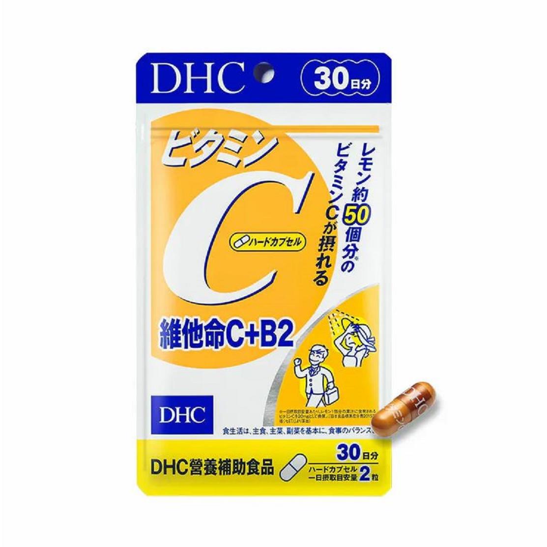 【ＤＨＣ】維他命Ｃ＋Ｂ２(３０日份，６０粒)