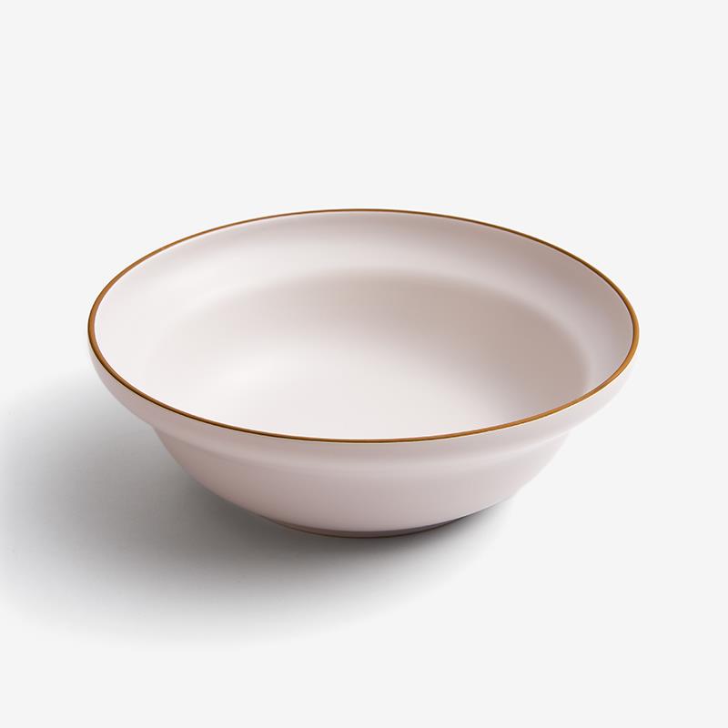 WAGA 樸質白玉 23.5cm 陶瓷大碗｜奶油白｜單品